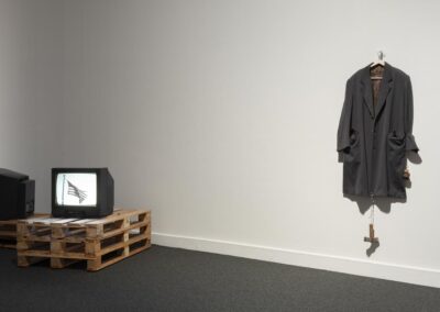 hanged clothe and a monitor